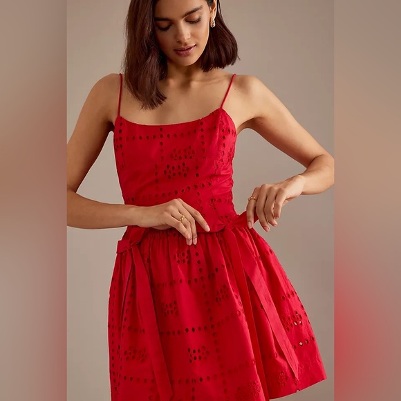 for love and lemons riley mini dress For Love & Lemons - Maui Shirred Mini Dress